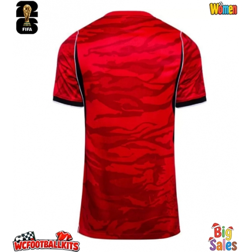 Korea Republic Replica Home Stadium Shirt for Women World Cup 2026 Short Sleeve